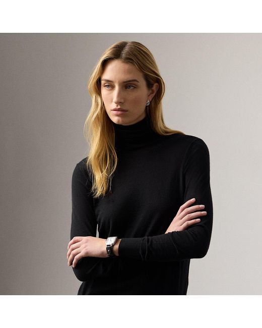 Ralph Lauren Black Cashmere Turtleneck Sweater