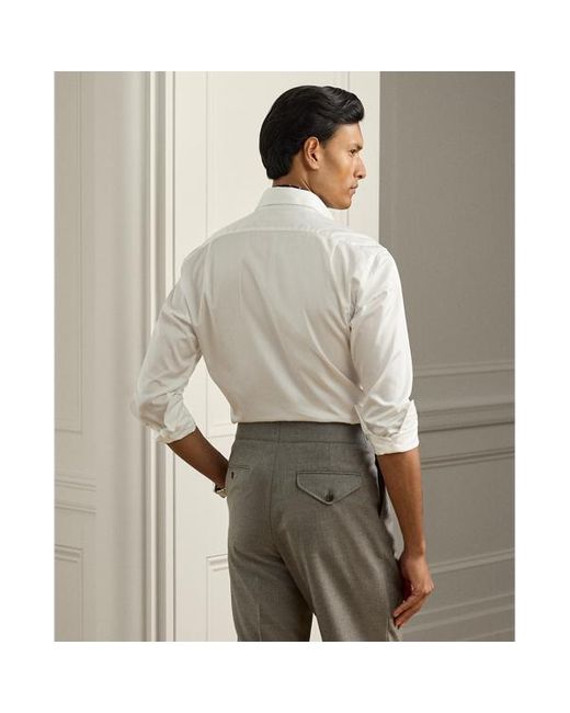 Camicia in twill di Ralph Lauren in White da Uomo