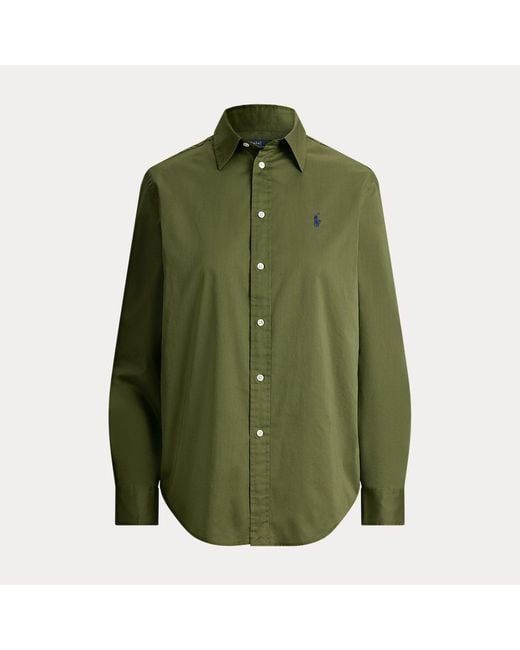 Polo Ralph Lauren Green Classic Fit Cotton Twill Shirt