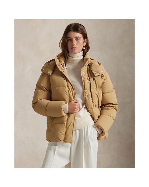 Polo Ralph Lauren Brown Mid-Weight Down Puffer Jacket