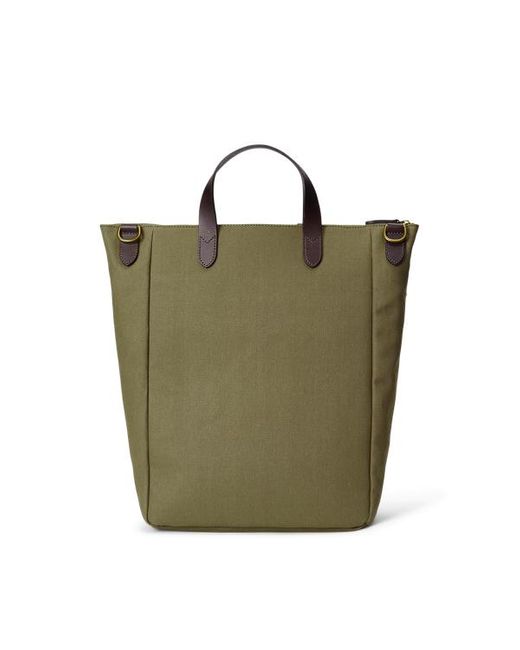Polo Ralph Lauren Green Leather-trim Canvas Tote for men