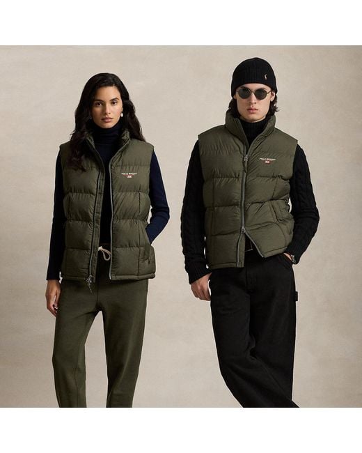 Polo Ralph Lauren Green Polo Sport Ripstop Gilet for men