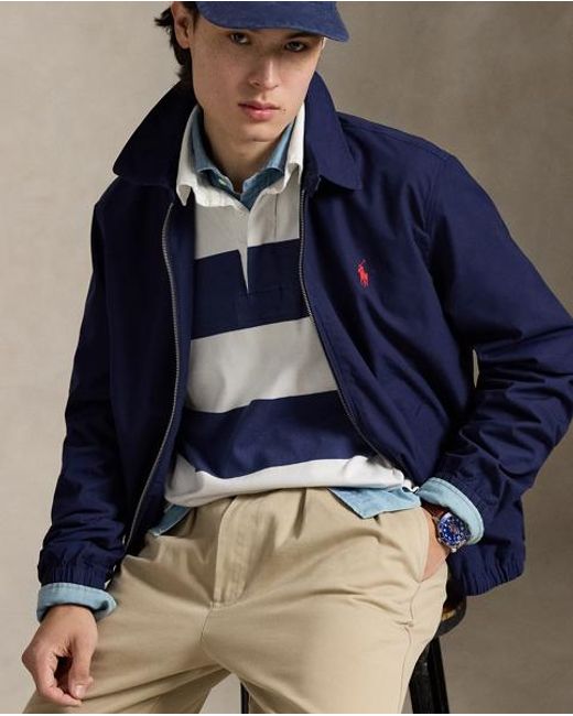 Ralph Lauren Blue The Bayport Poplin Jacket for men