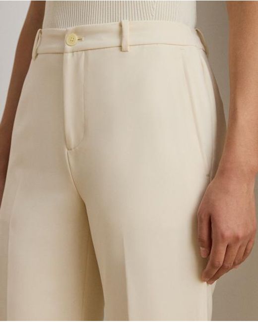 Ralph Lauren Natural Stretch Crepe Straight Pant