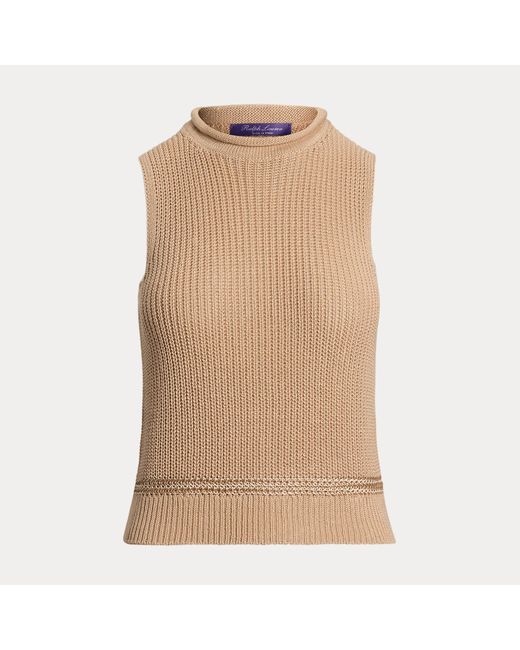 Ralph Lauren Women's Natural Ralph Lauren Silk Jersey Sleeveless