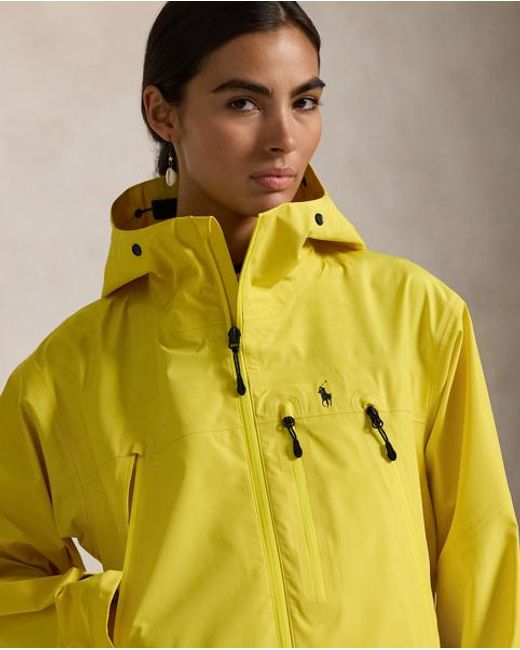 Cortavientos De Ripstop Con Capucha Polo Ralph Lauren de color Metallic