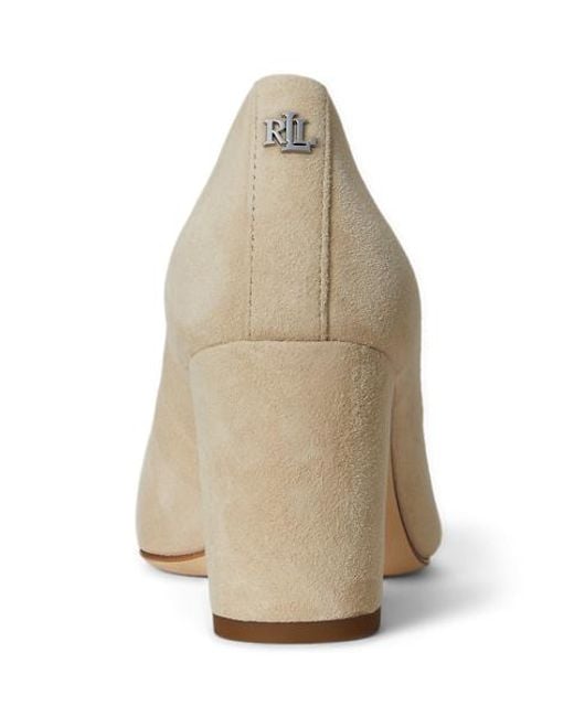 Escarpins Lanette En Daim À Talon Ralph Lauren en coloris Natural