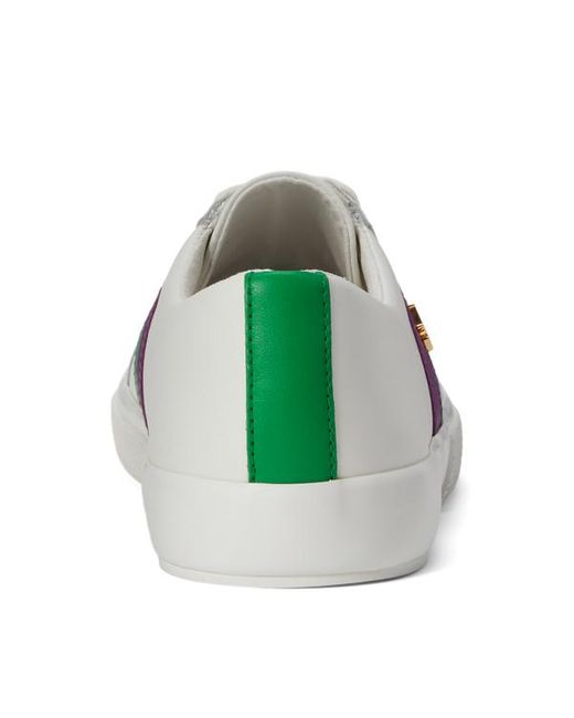 Sneaker Janson II in pelle di Lauren by Ralph Lauren in White