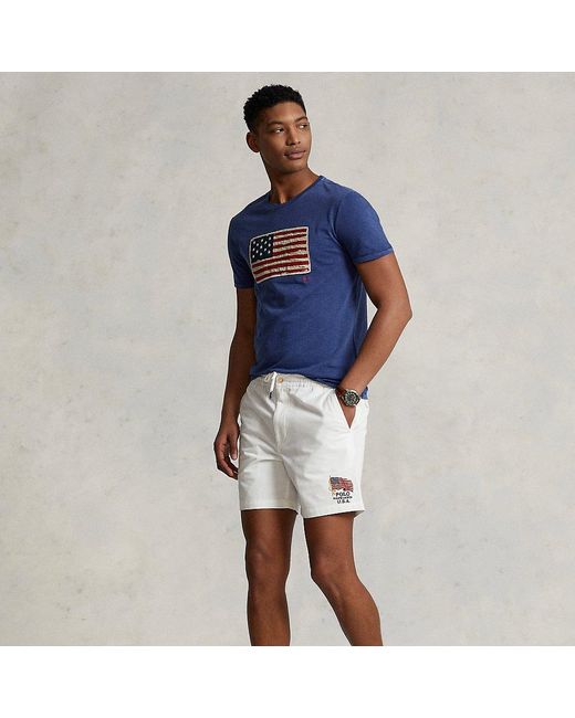 Ralph Lauren 6 inch Polo Prepster Flag Chino Short For Men Lyst
