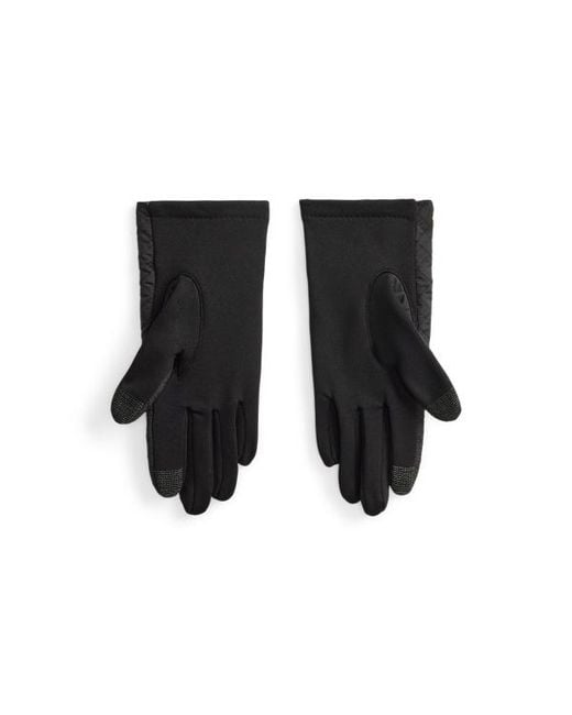 Ralph Lauren Black Ralph Lauren Diamond-Quilted Tech Gloves