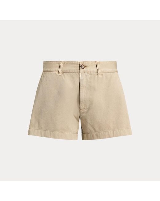 Pantalón Corto De Chino De Algodón Polo Ralph Lauren de color Natural