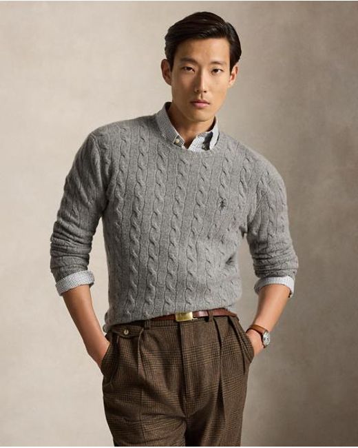 Polo Ralph Lauren Multicolor Cable-knit Wool-cashmere Jumper for men