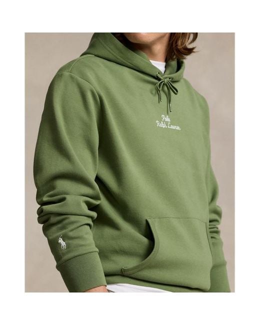 Sudadera de punto doble con capucha Polo Ralph Lauren de hombre de color Green