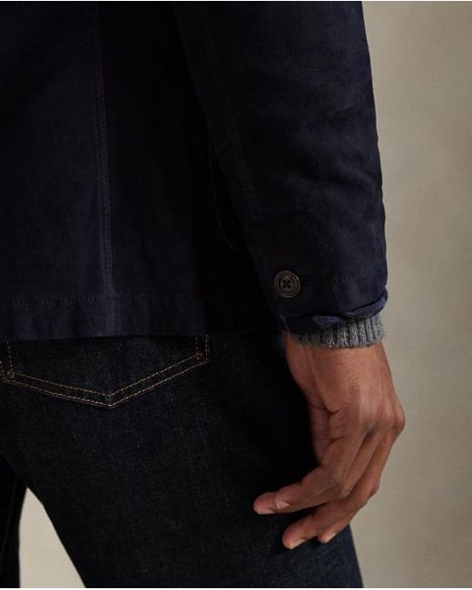 Polo Ralph Lauren Black Suede Jacket for men