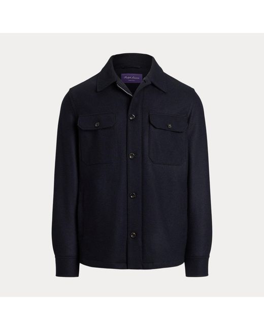 Ralph Lauren Blue Felton Cashmere-Blend Shirt Jacket for men