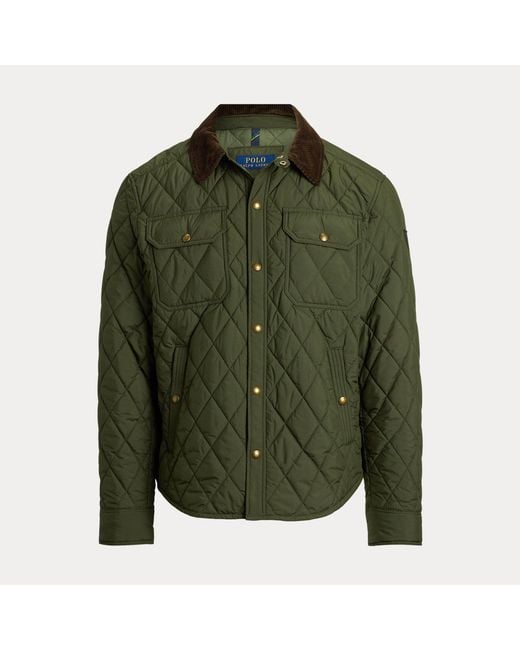 Polo Ralph Lauren Green The Beaton Quilted Jacket for men