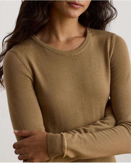 Ralph Lauren Natural Wool Crewneck Jumper Dress