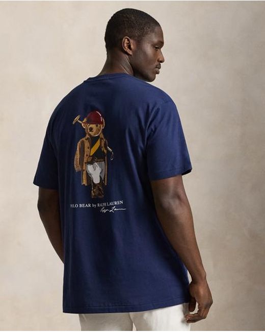 Polo Ralph Lauren Blue Polo Bear Jersey T-Shirt for men