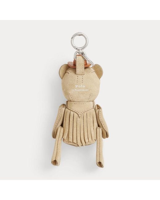Polo Ralph Lauren Natural Western Polo Bear Leather Bag Charm