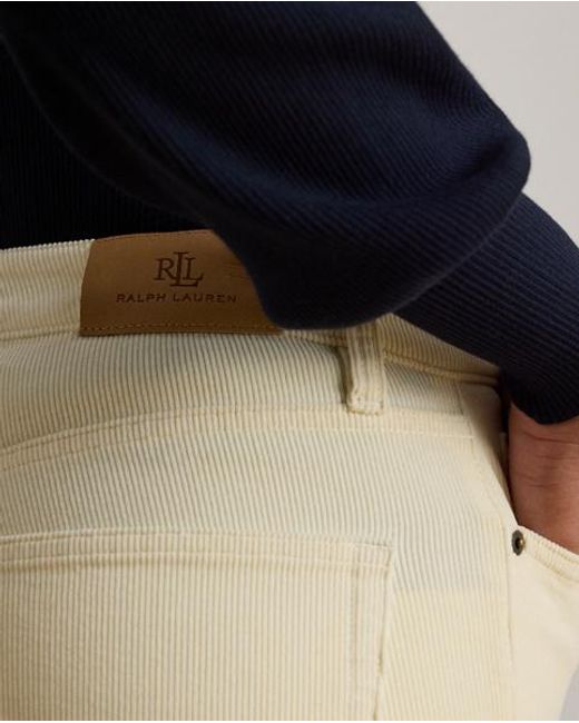 Ralph Lauren Natural High-Rise Corduroy Flare Trousers