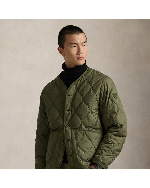 Ralph Lauren Green The Ghent Quilted Jacket for men
