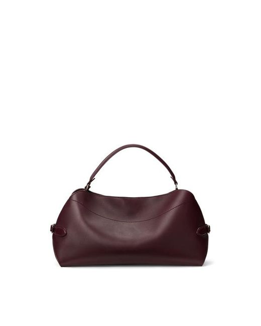 La borsa a spalla Ralph Lauren in vitello di Ralph Lauren in Brown