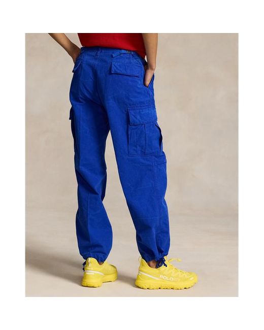 Polo Ralph Lauren Blue Relaxed Fit Ripstop Cargo Trouser for men