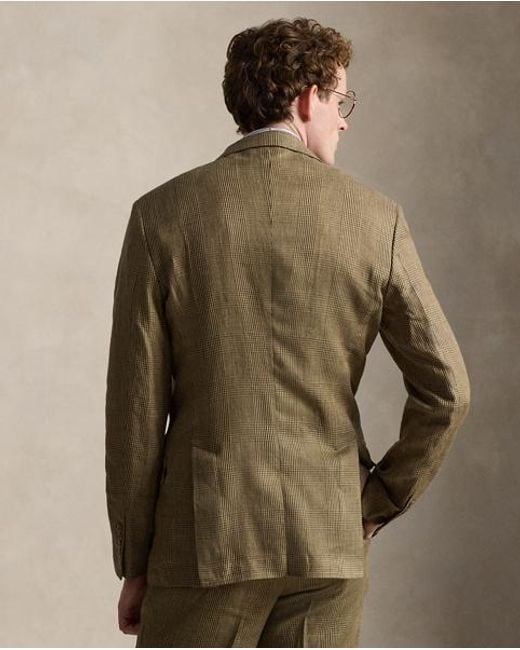 Polo Ralph Lauren Green Polo Modern Fit Glen Plaid Suit Jacket for men