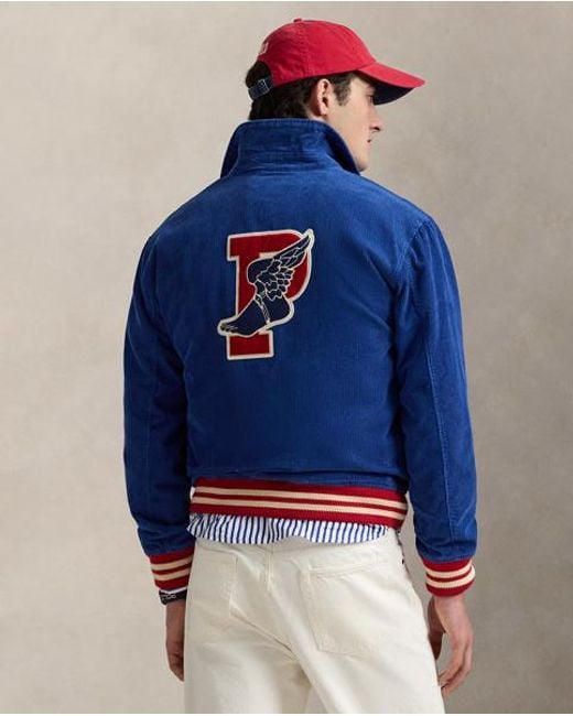 Ralph Lauren Blue P-Wing Corduroy Jacket for men