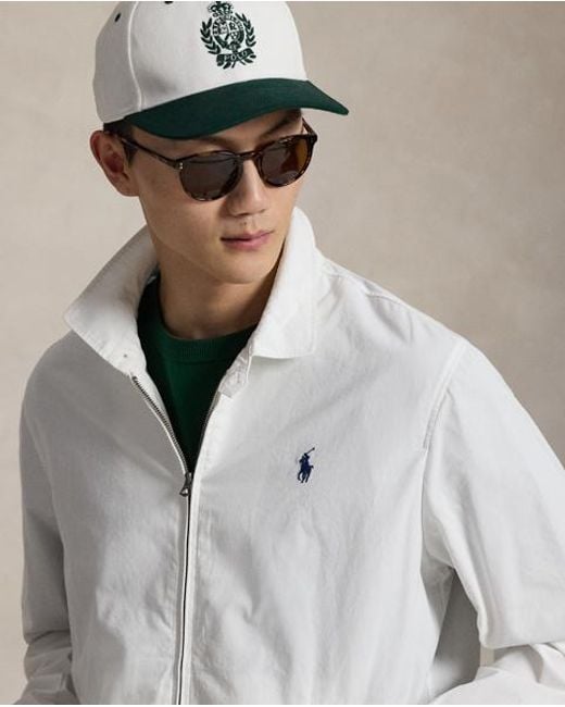 Polo Ralph Lauren White The Bayport Poplin Jacket for men