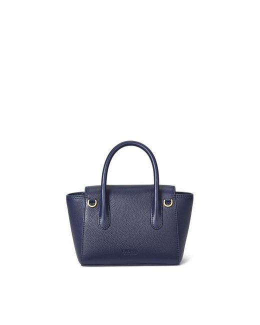 Bauletto Tanner piccolo in pelle di Ralph Lauren in Blue