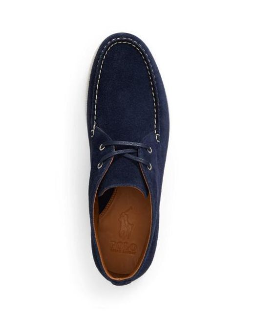 Polo Ralph Lauren Blue Merton Suede Chukka Loafer for men