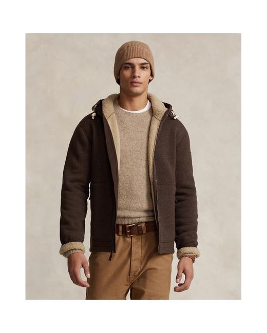 Polo Ralph Lauren Brown Fleece Full-zip Hoodie for men