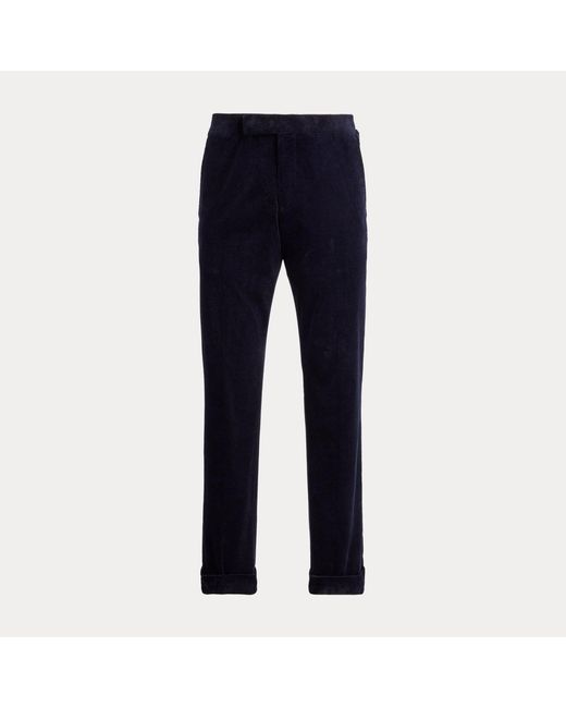 Polo Ralph Lauren Black Stretch Corduroy Suit Trousers for men