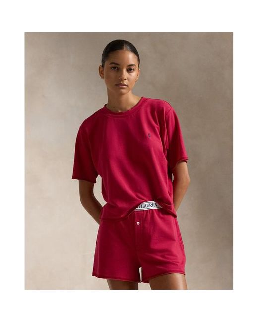 Polo Ralph Lauren Red Waffle-knit Short-sleeve Pyjama Set