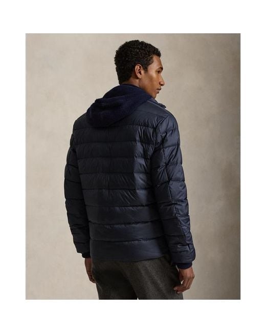 Polo Ralph Lauren Blue The Colden Packable Down Jacket for men