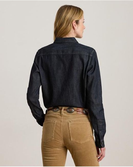 Ralph Lauren Blue Classic Fit Denim Shirt
