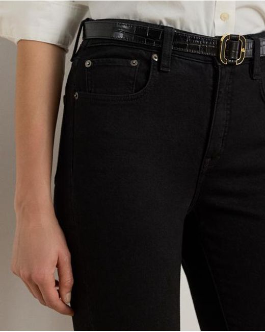 Ralph Lauren Black High-Rise Skinny Ankle Jean