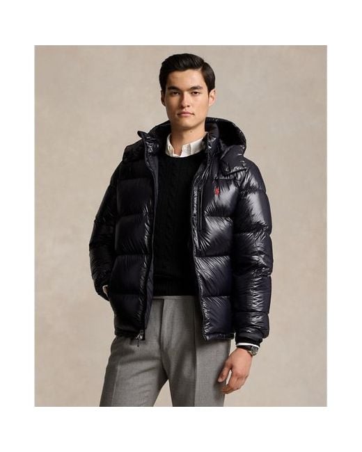 Polo Ralph Lauren Black The Gorham Glossed Down Jacket for men