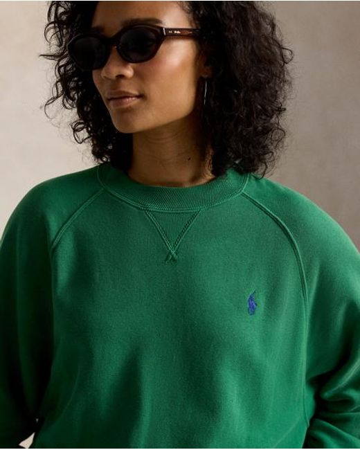 Polo Ralph Lauren Green Lightweight Fleece Crewneck
