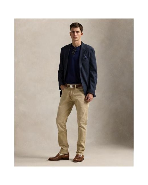 Jeans Sullivan Slim stretch con pony di Polo Ralph Lauren in Natural da Uomo