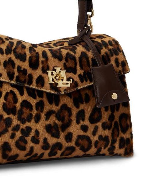 Ralph Lauren Brown Kleine Kalbsfell-Umhängetasche Farrah