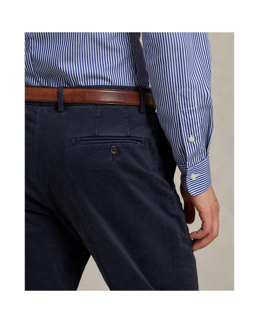 Polo Ralph Lauren Blue Jarrett Slim Fit Sateen Trouser for men