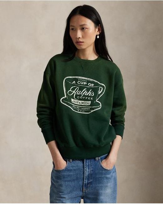 Polo Ralph Lauren Green Ralph's Coffee Sweatshirt