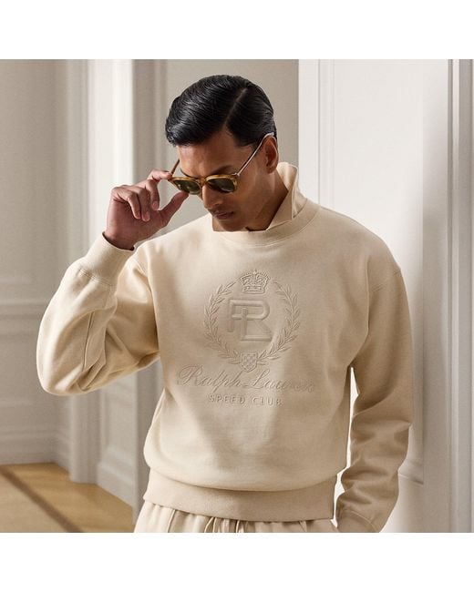 Ralph Lauren Brown Relaxed Fit Cotton-Cashmere Sweatshirt for men