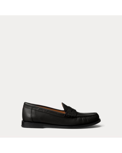 Polo Ralph Lauren Black Calfskin Penny Loafer