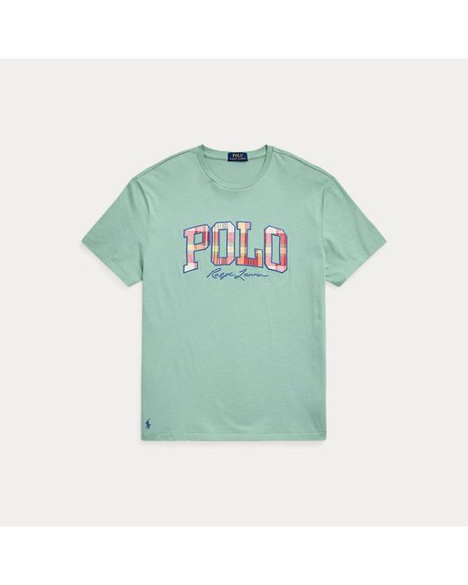 Polo Ralph Lauren Green Classic Fit Plaid-logo Jersey T-shirt for men