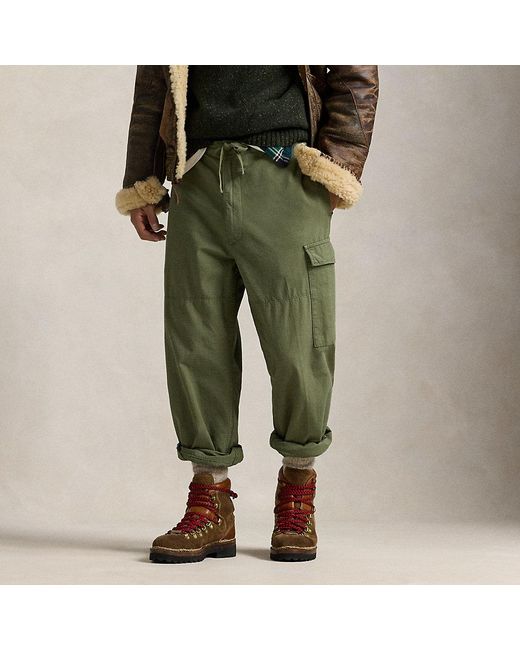 Men's Relaxed Fit Cargo Pants - Lightweight Riptop Hiking Pants With Multi-Pockets, Straight Leg