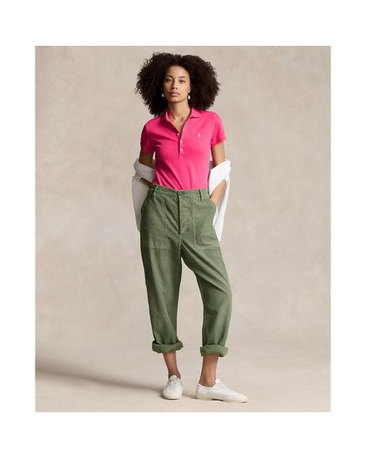 Ralph Lauren Pink Slim Fit Stretch Polo Shirt