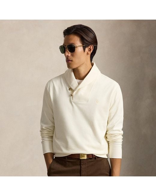 Polo Ralph Lauren Natural Luxury Jersey Shawl-Collar Pullover for men